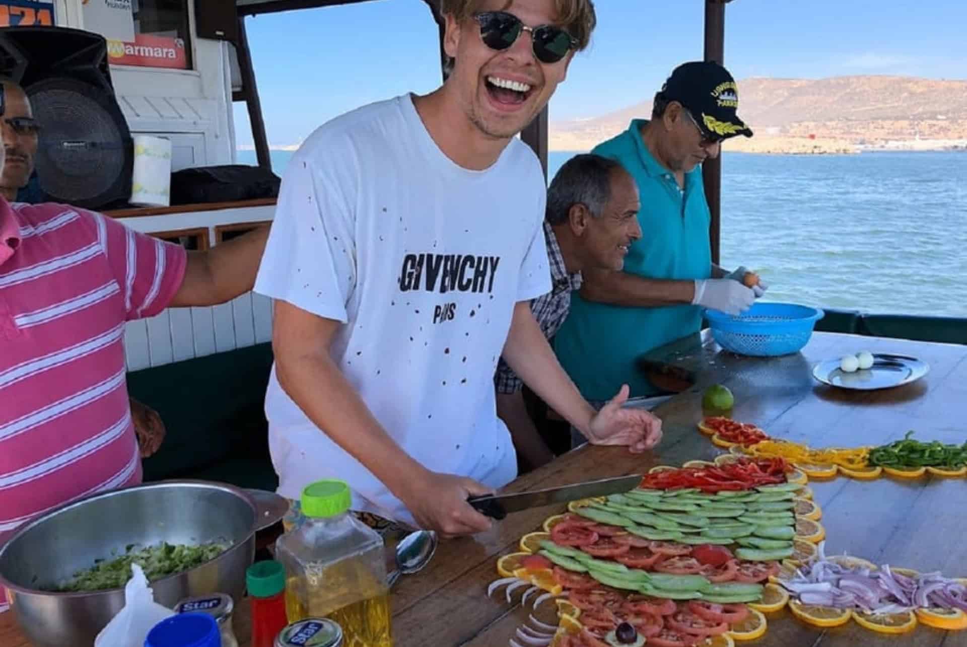 barbecue dans la marina de agadir