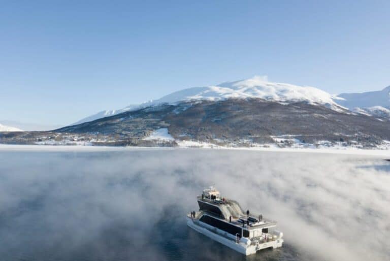 Croisière dans les fjords avec arrêt aux râteliers à poissons
