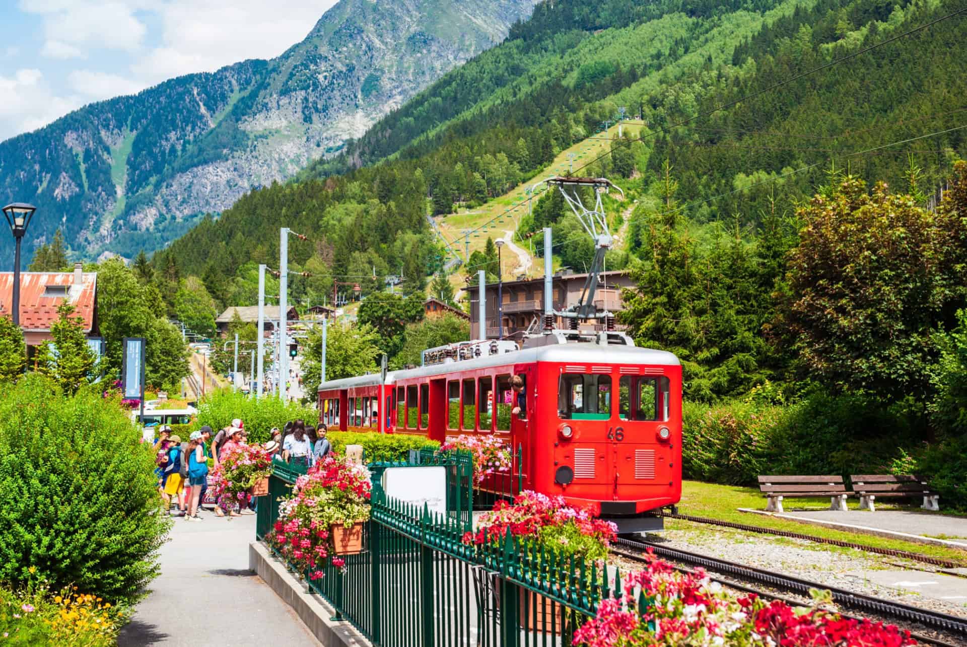 train du montenvers a la gare de chamonix