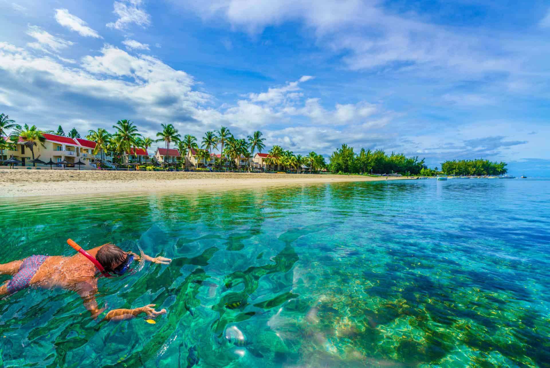 snorkeling baie de tamarin