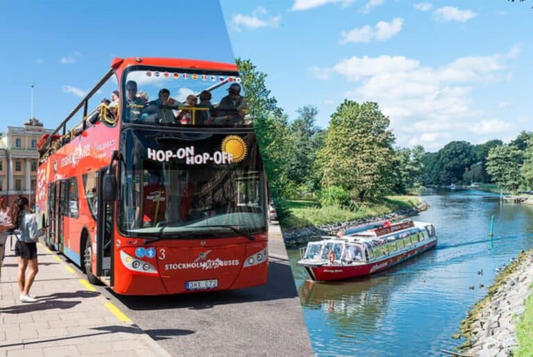 Visite guidée en bus ou bateau à arrêts multiples