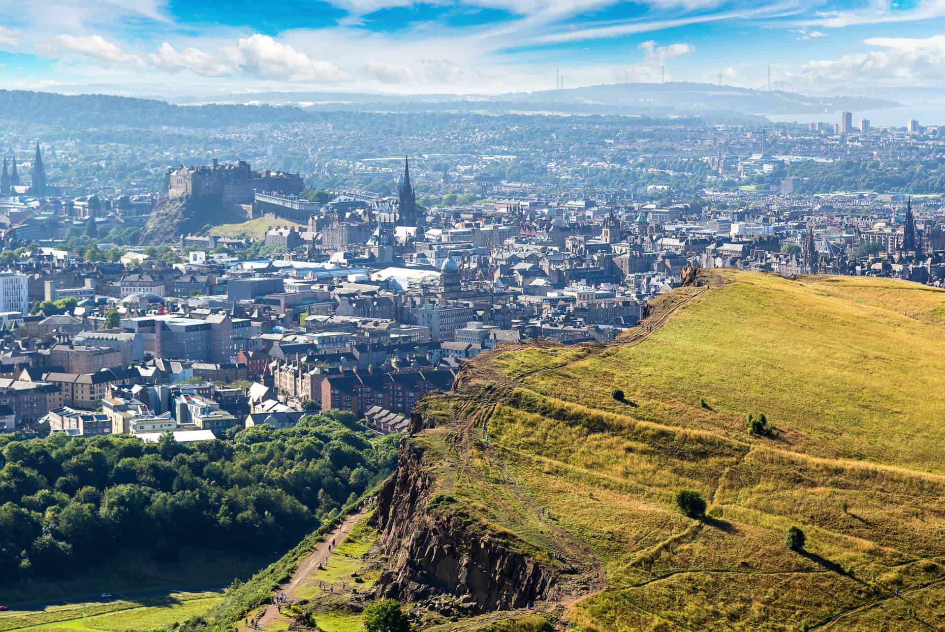 arthur seat vue sur edimbourg