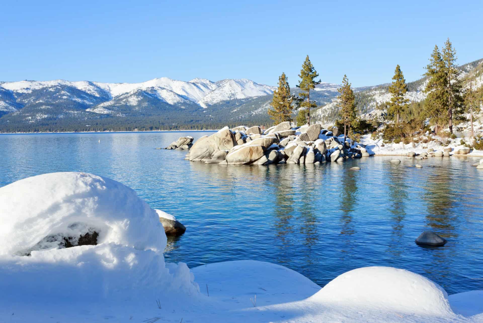 lac tahoe hiver