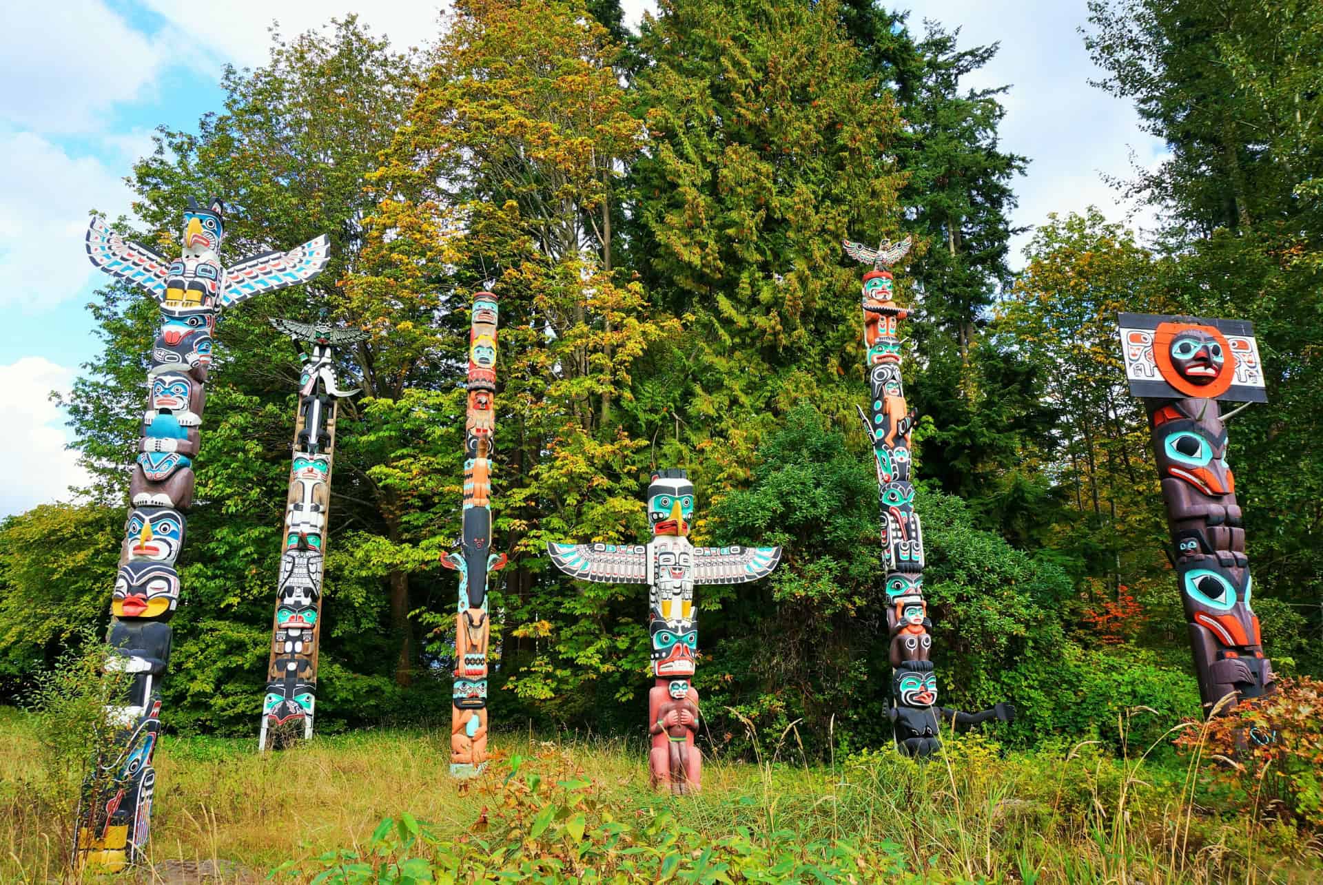 les totems du parc stanley