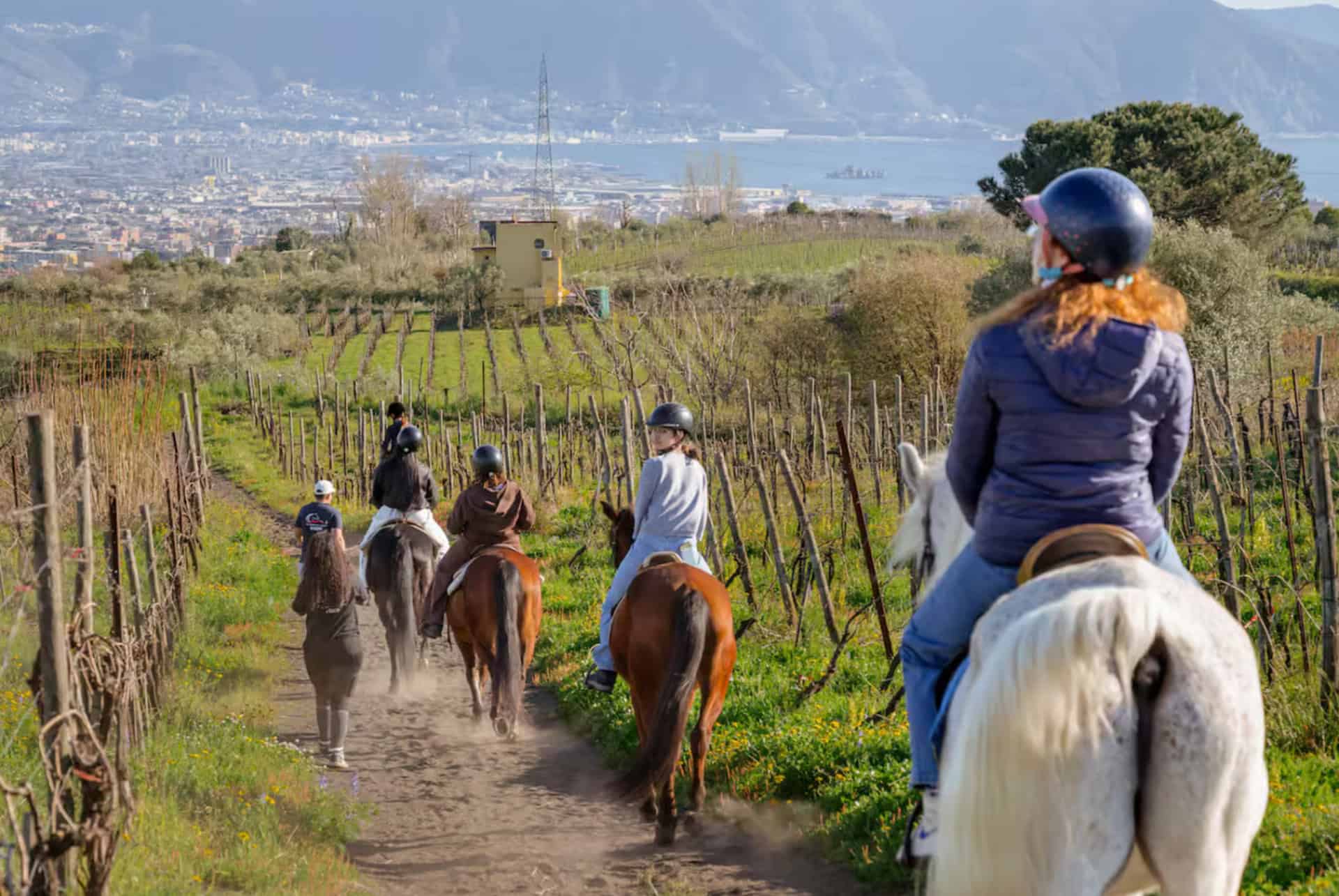 balade a cheval au vesuve